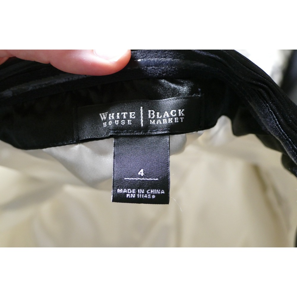 White House Black Market Y2K Silk Halter Top Size 4 Boning Bow Resort Cruise - Picture 6 of 10